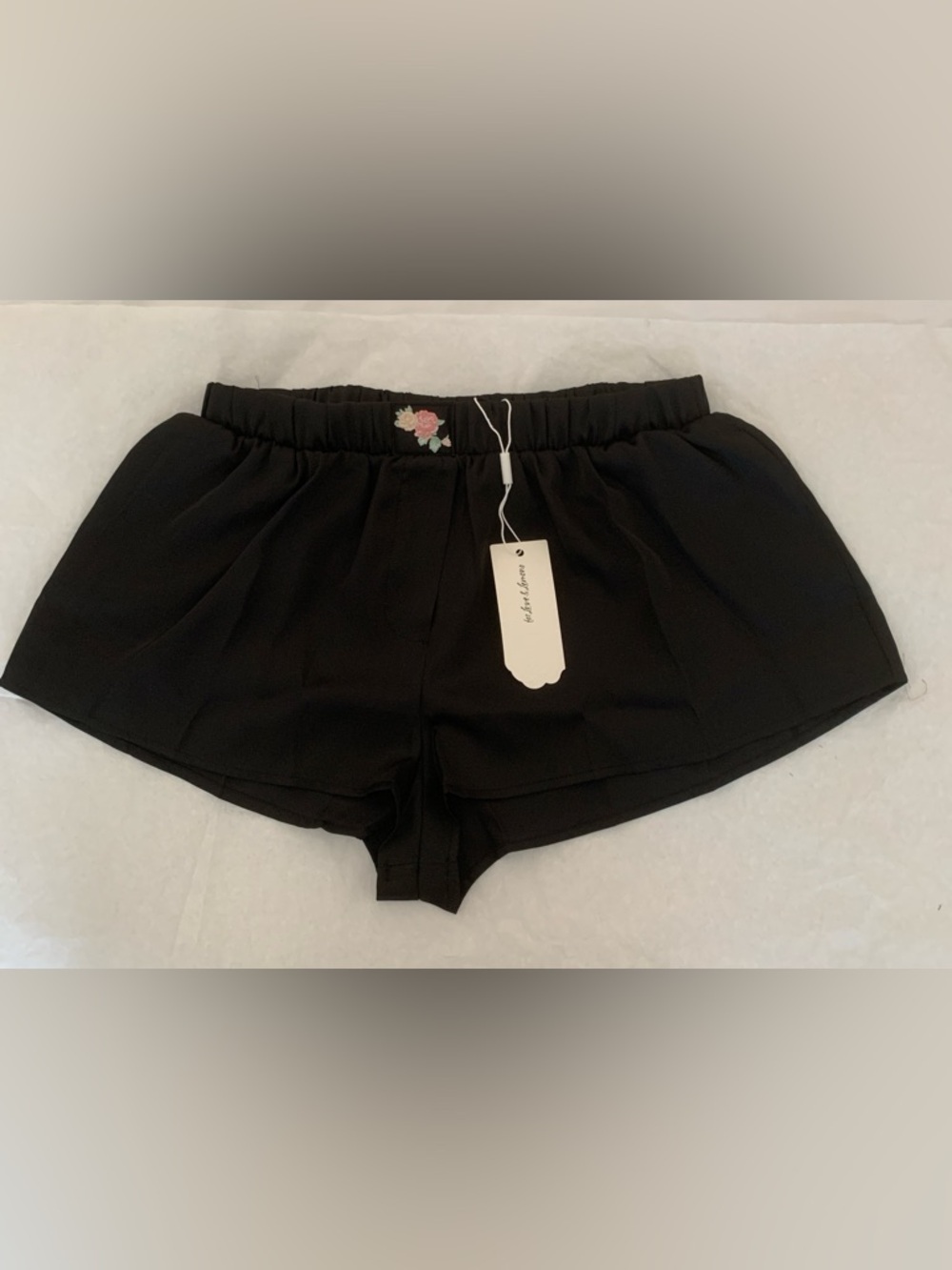 For Love & Lemons NWT x Victoria's Secret Black Julie Shorts Lounge Sleep XS